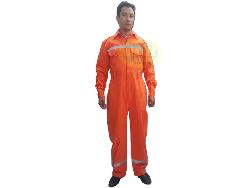 Áo liền quần mầu cam 100% cotton (hàng đặt) Qa019