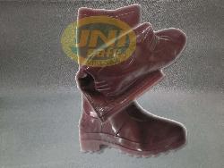 Ủng cao su kếp nâu U003