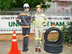 Quần áo bảo hộ may phản quang loại dầy Unisafe Qa022b (hàng đặt)
