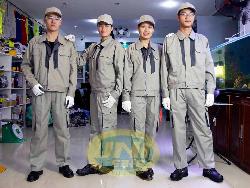Quần áo bảo hộ lao động pha mầu kiểu Nhật Qa023