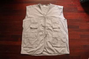 Áo gile túi hộp vải 100pt Cotton CT7-A02
