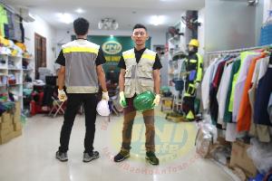 Áo Gile pha lưới phản quang nhựa A039