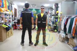 Áo gile túi hộp nhiều túi  vải pangrim A035